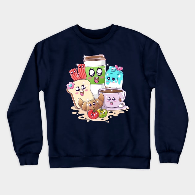 Kawaii Breakfast Crewneck Sweatshirt by GODZILLARGE